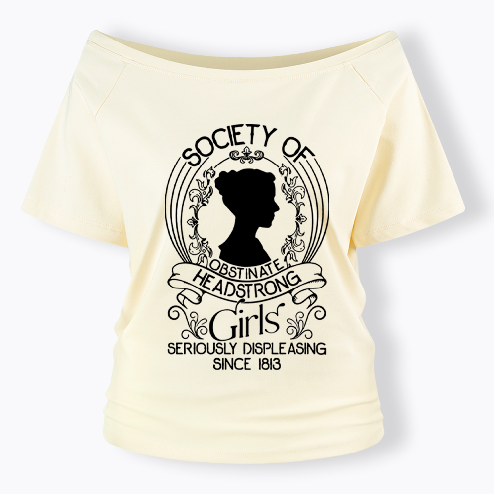 Society Of Obstinate Headstrong Girls Off Shoulder T-shirt