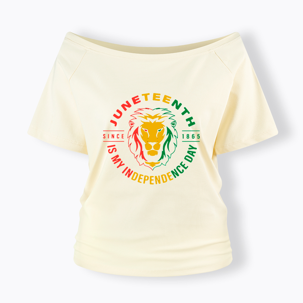 Juneteenth History Off Shoulder T-shirt