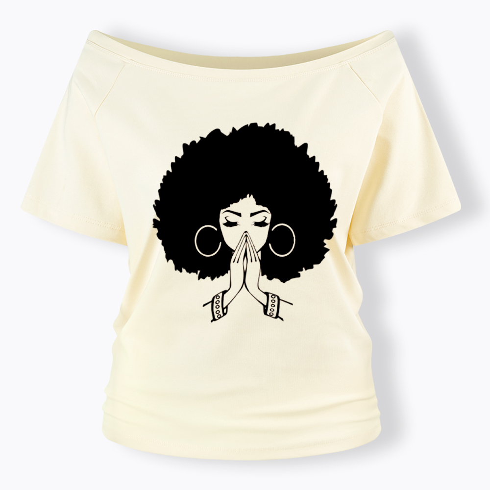 Black Girl Magic Off Shoulder T-shirt