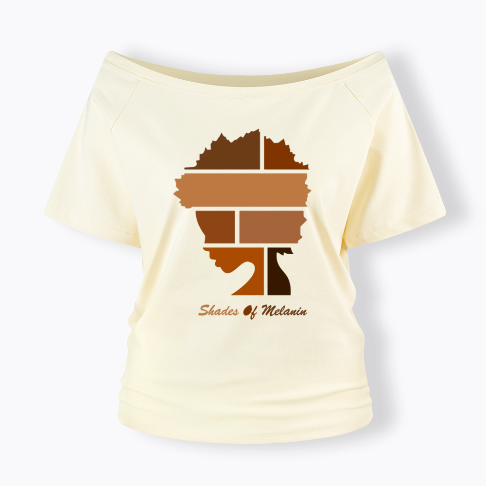 Shades Of Melanin Off Shoulder T-shirt