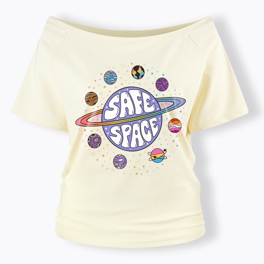 Safe Space Off Shoulder T-shirt