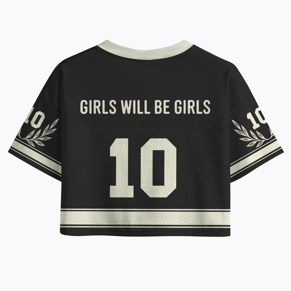 Feminine Rage Crop Sports Jersey
