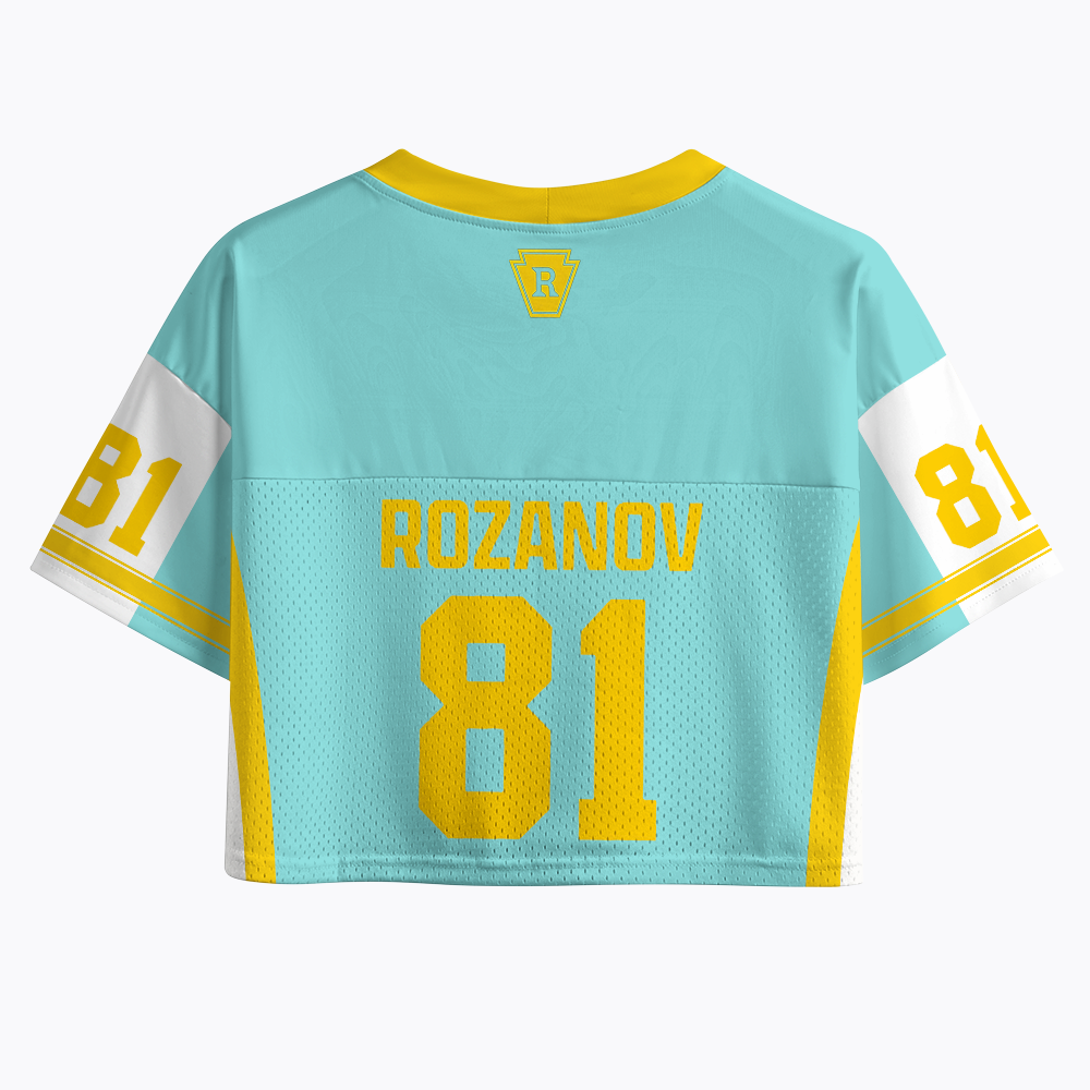 Rozanov 81-Boston Raiders Crop Sports Jersey