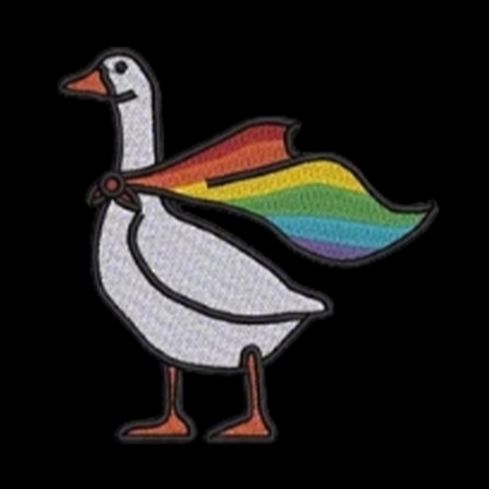 Rainbow Goose LGBTQ V-Neck Classic T-Shirt