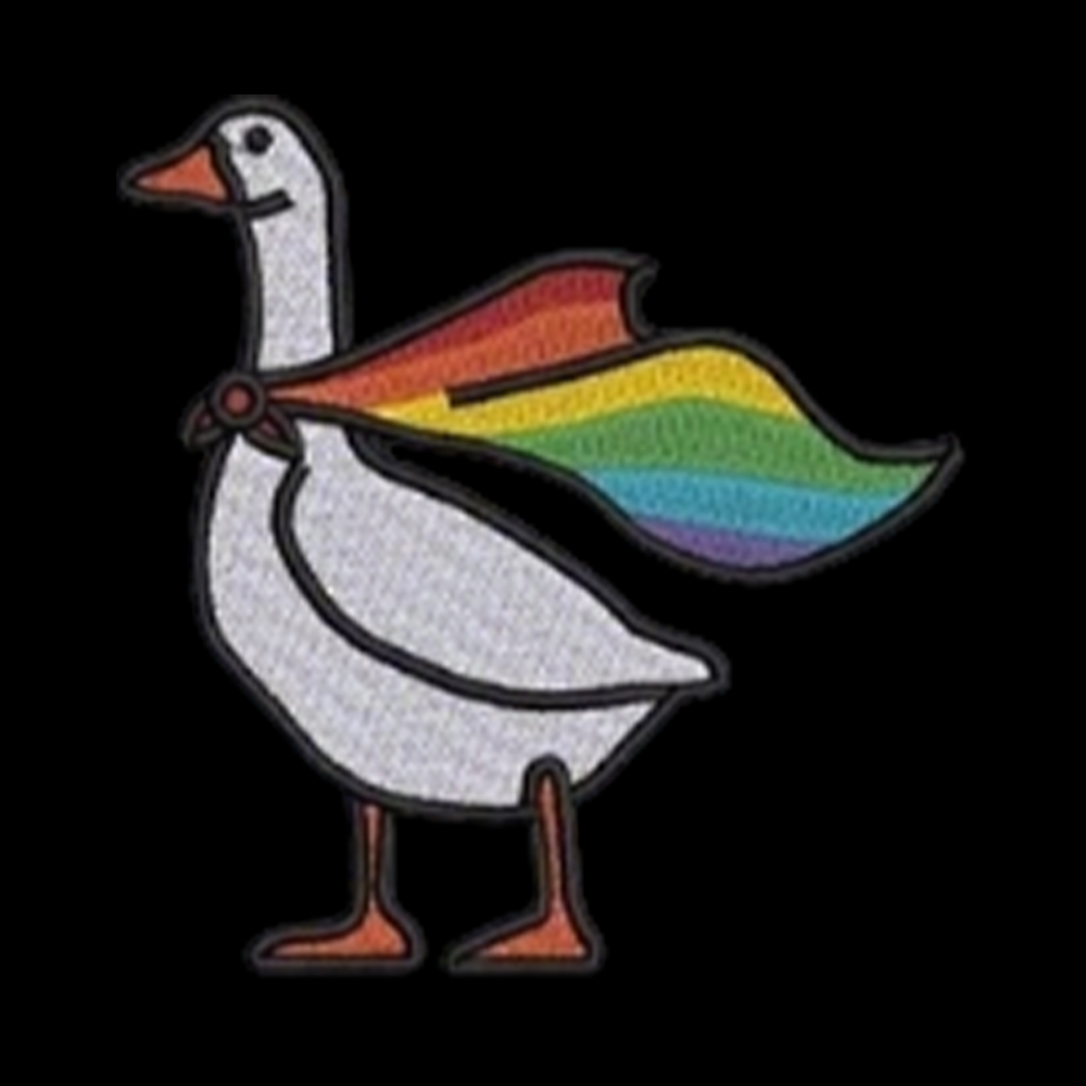 Rainbow Goose LGBTQ Kids Washed T-Shirt