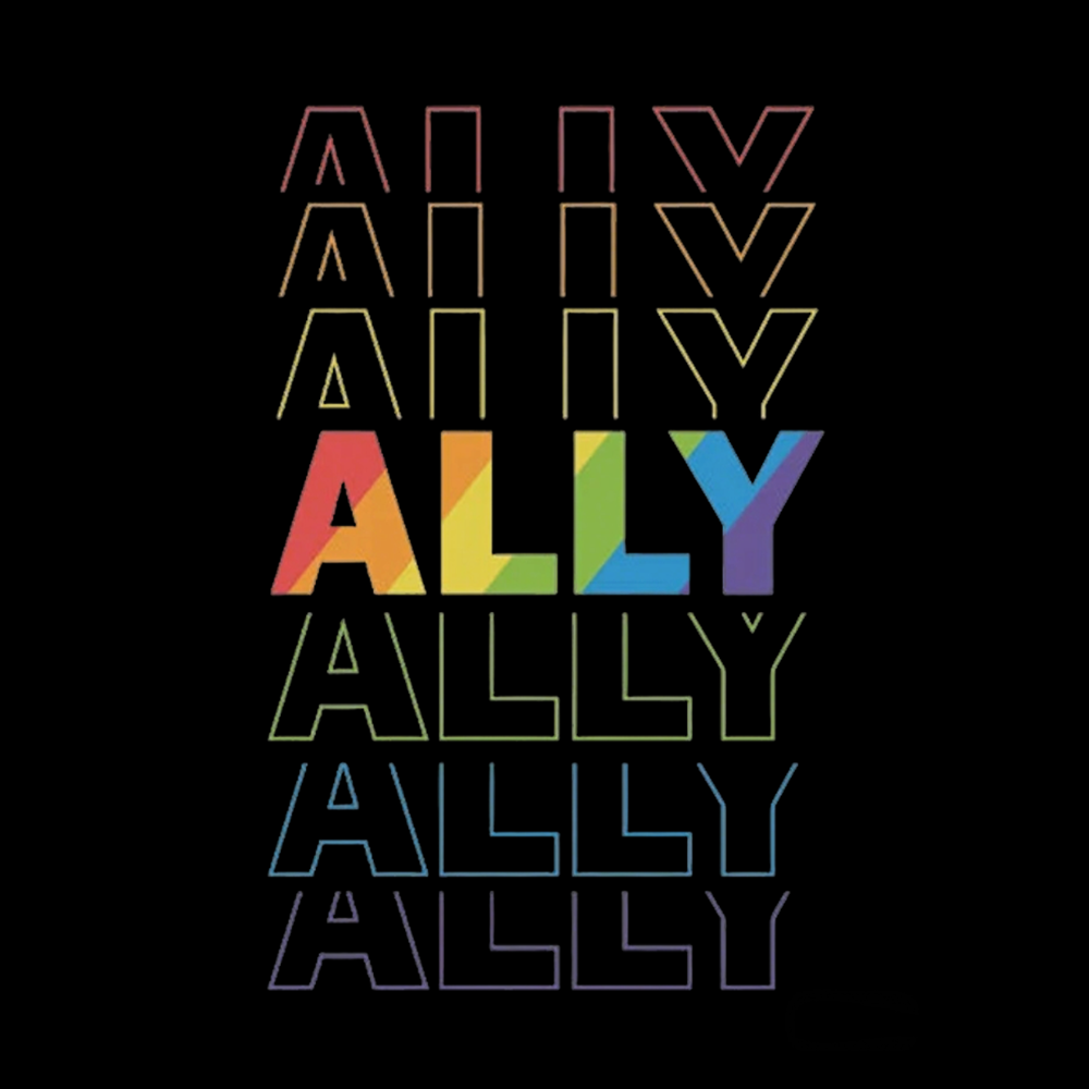 Pride Gift For Ally Kids Washed T-Shirt