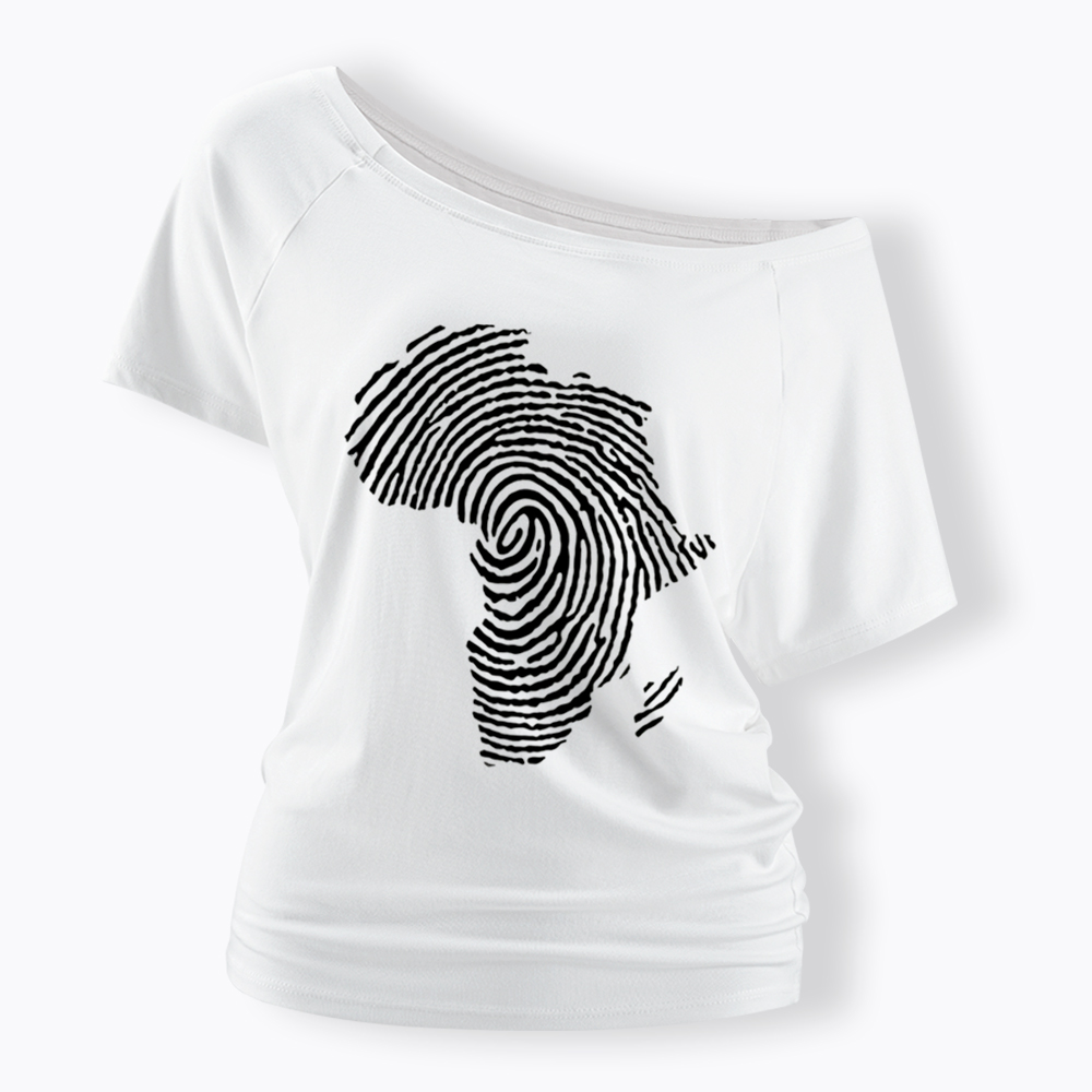 Black History African Off Shoulder T-shirt