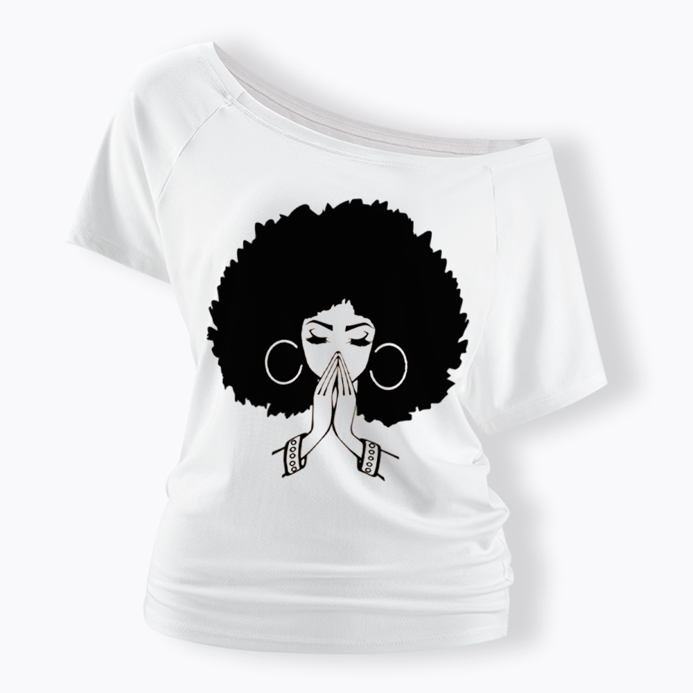 Black Girl Magic Off Shoulder T-shirt