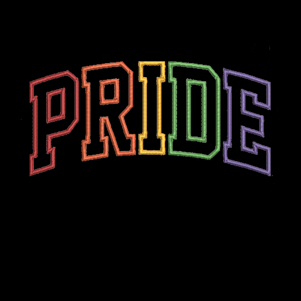 Embroidered Pride Kids Washed T-Shirt 