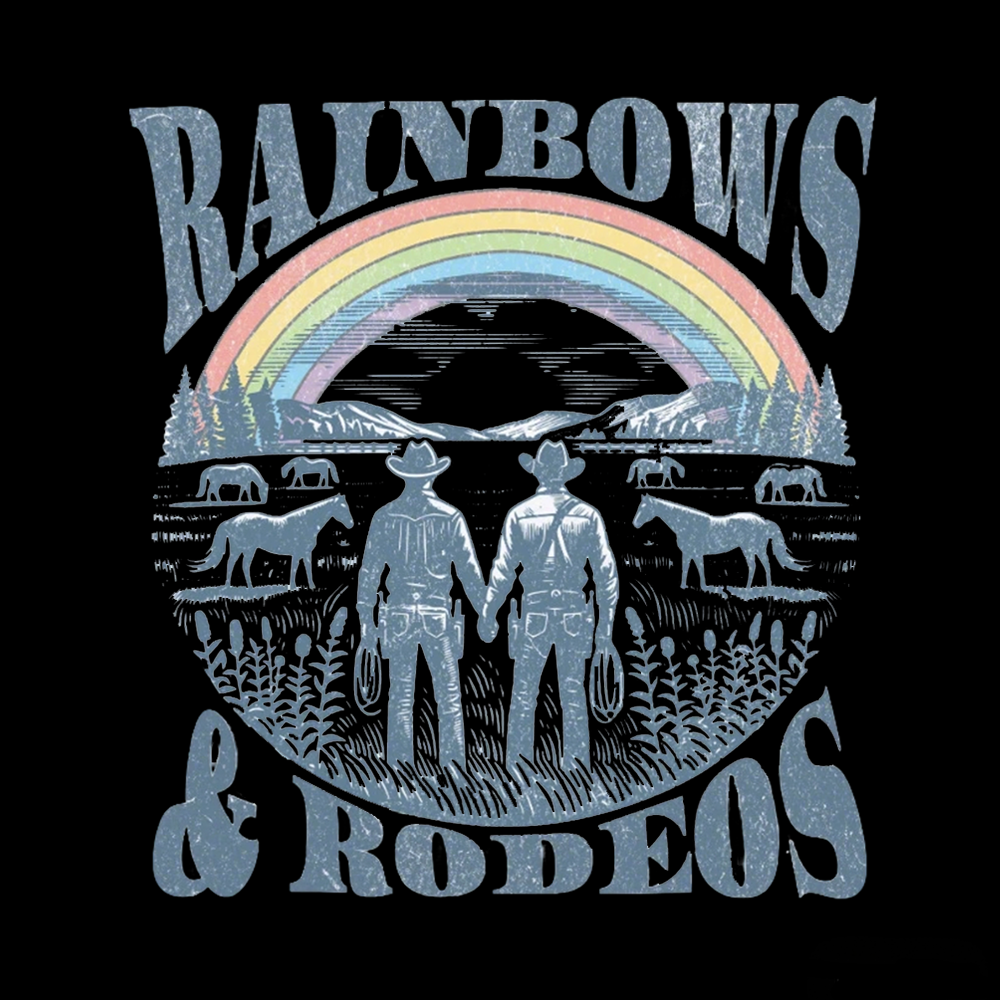 Rainbows Rodeo V-Neck Classic T-Shirt