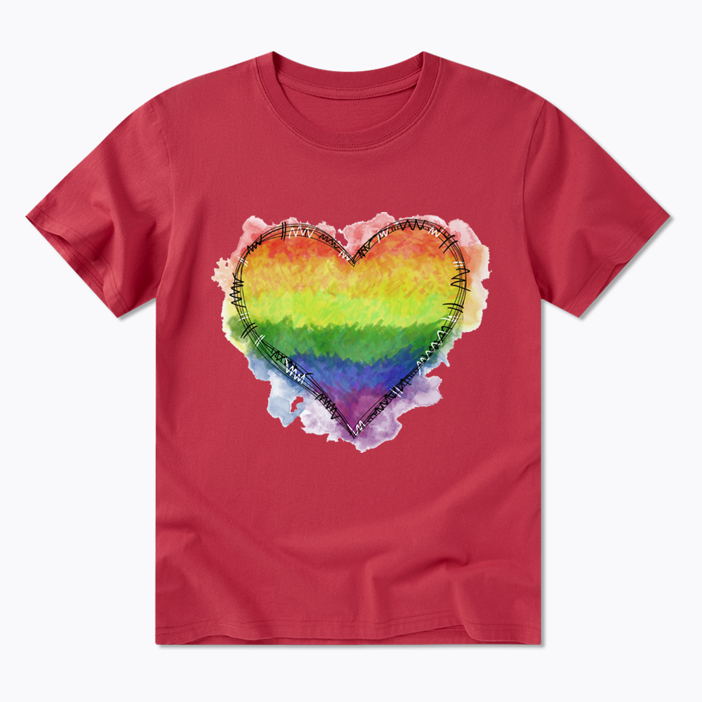 Rainbow Heart Classic T-Shirt