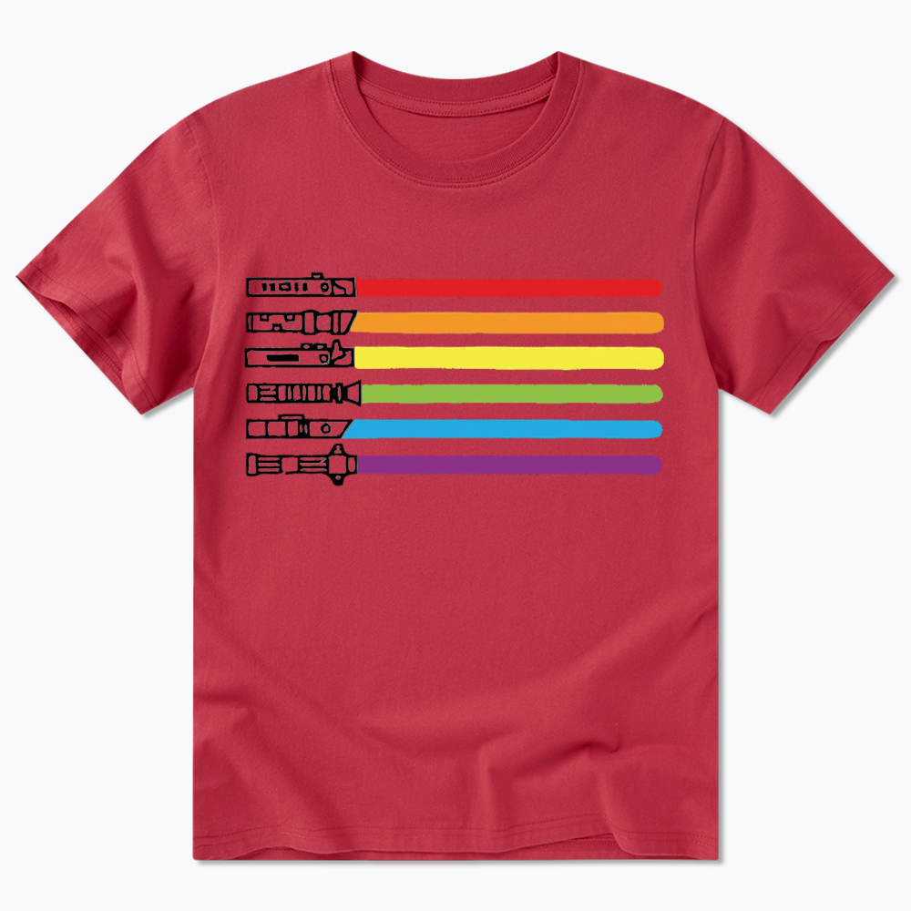 Rainbow Lightsaber Classic T-Shirt