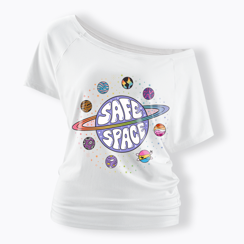 Safe Space Off Shoulder T-shirt