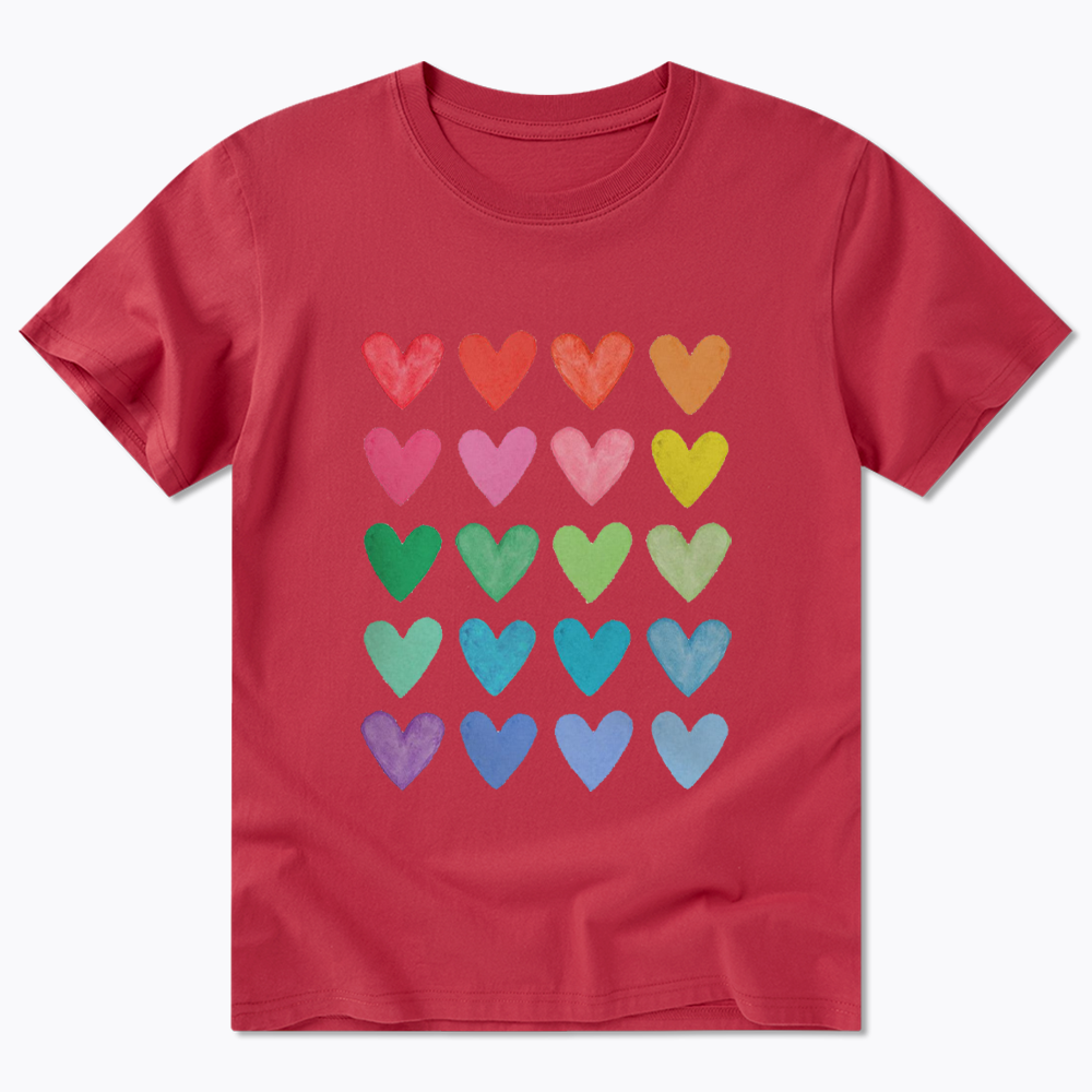 Rainbow Hearts Classic T-Shirt