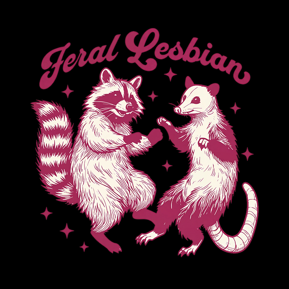 Feral Lesbian V-Neck Classic T-Shirt