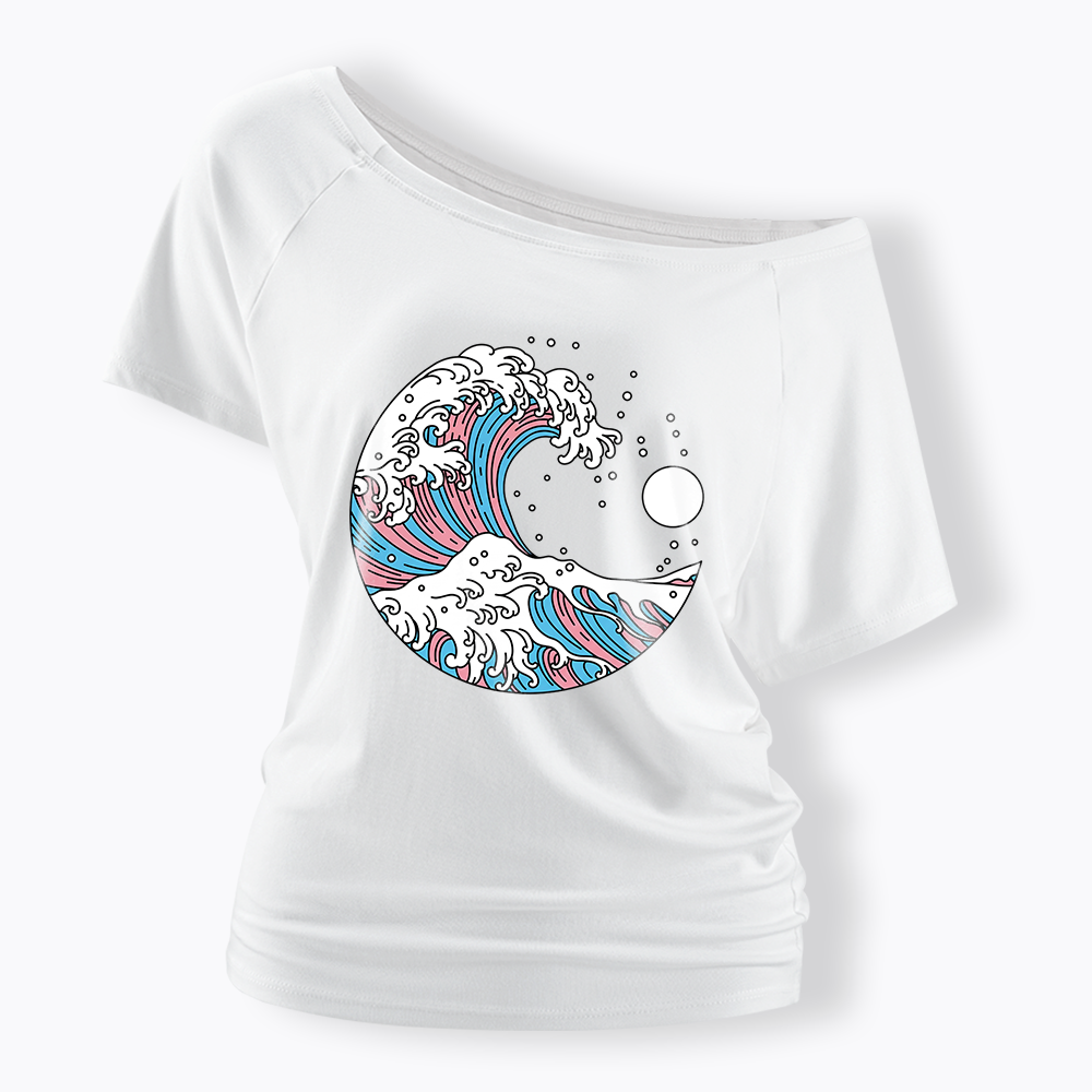 Transgender Off Shoulder T-Shirt