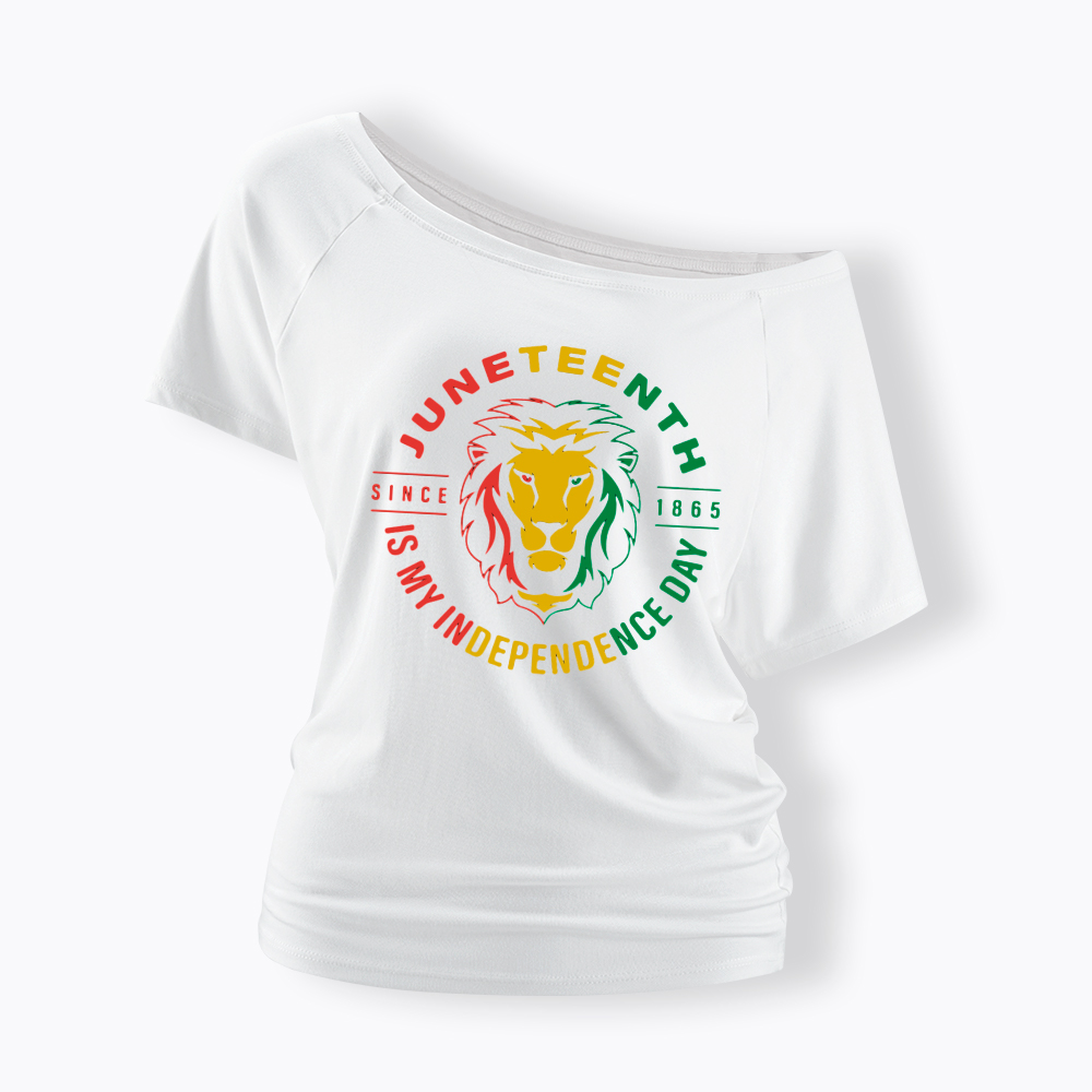 Juneteenth History Off Shoulder T-shirt