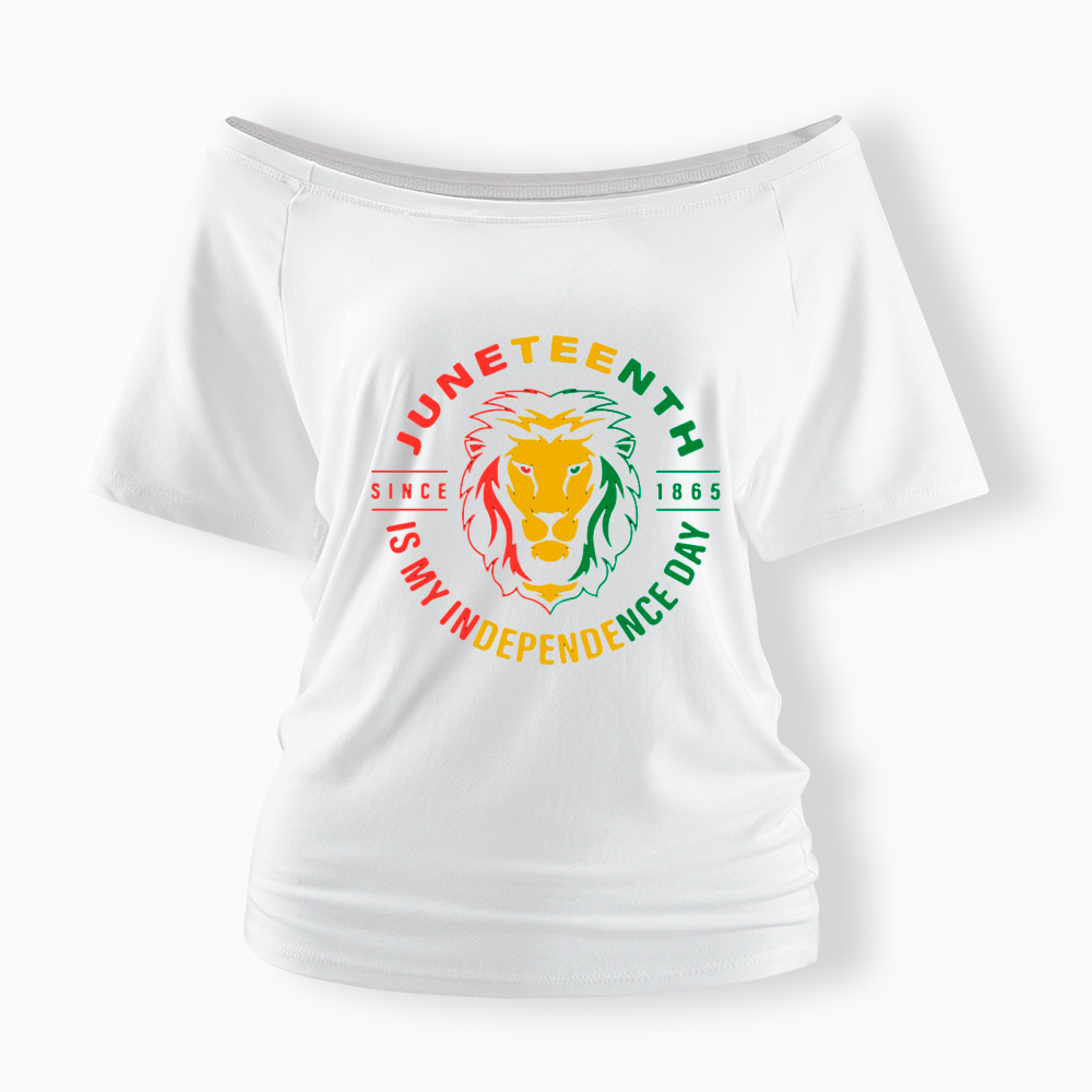 Juneteenth History Off Shoulder T-shirt