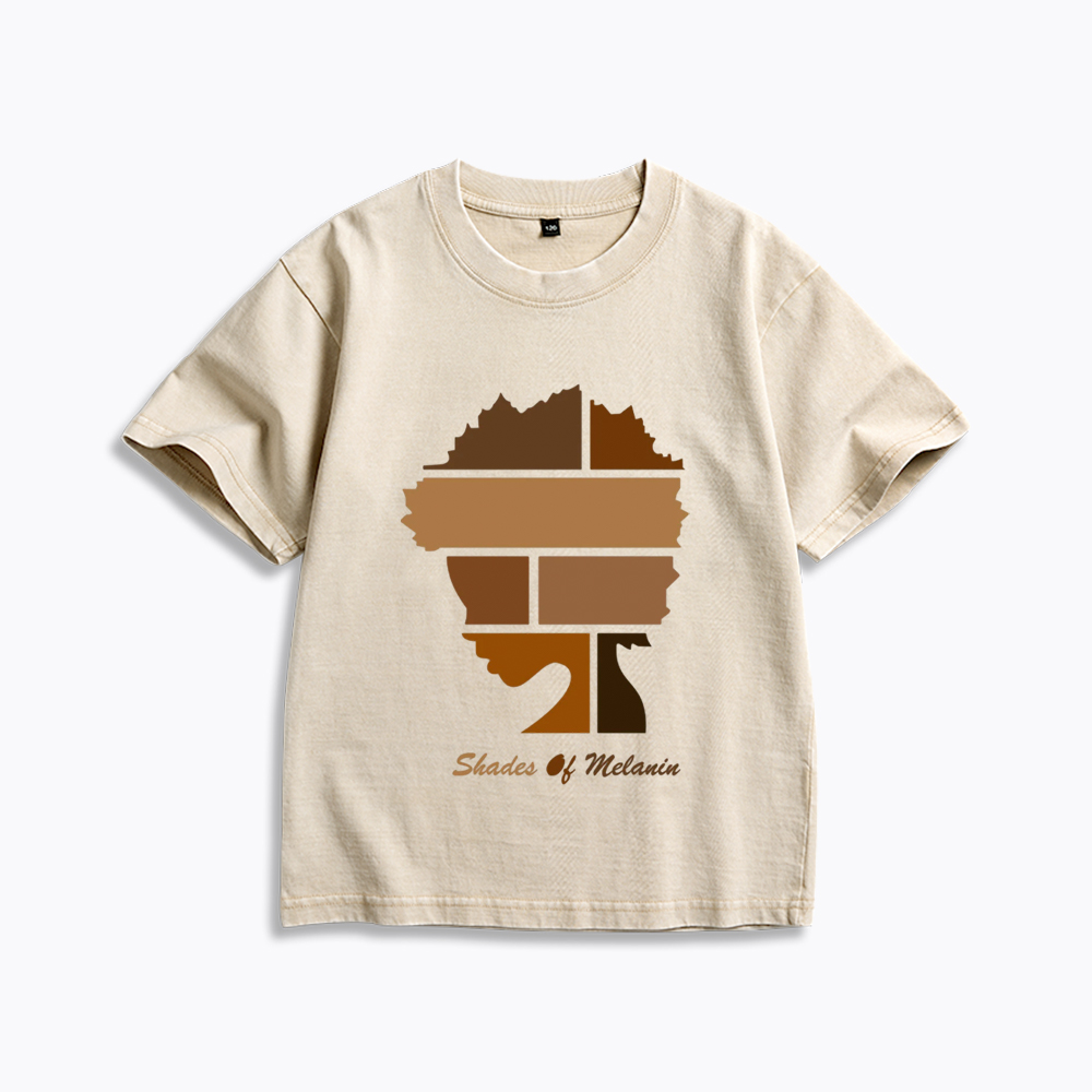Shades Of Melanin Kids Washed T-Shirt