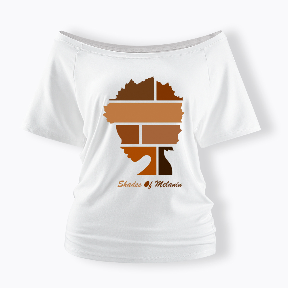 Shades Of Melanin Off Shoulder T-shirt