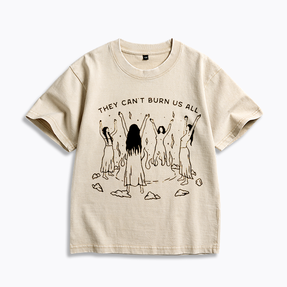 They Can't Burn Us All Kids Washed T-Shirt
