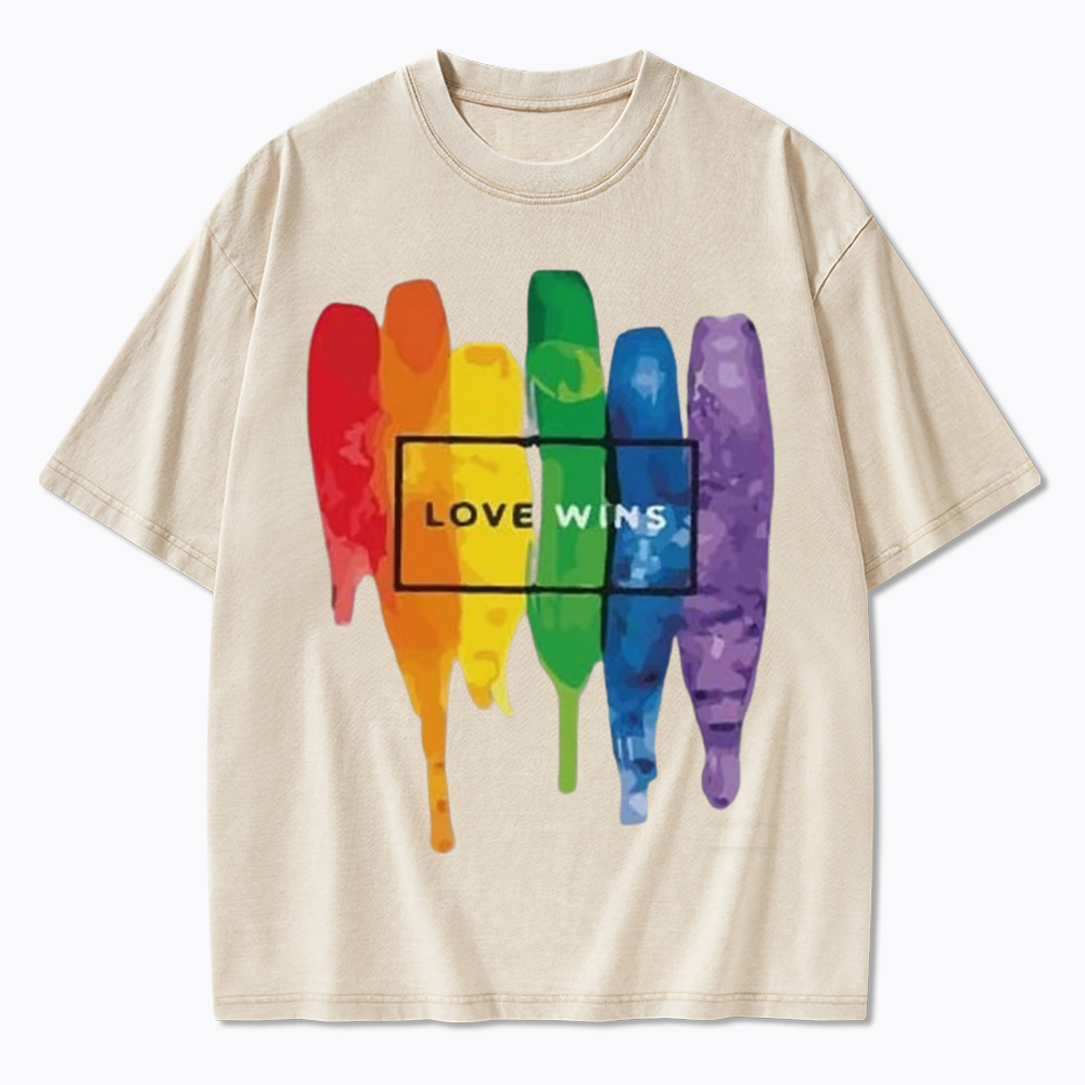 Love Wins Washed T-Shirt