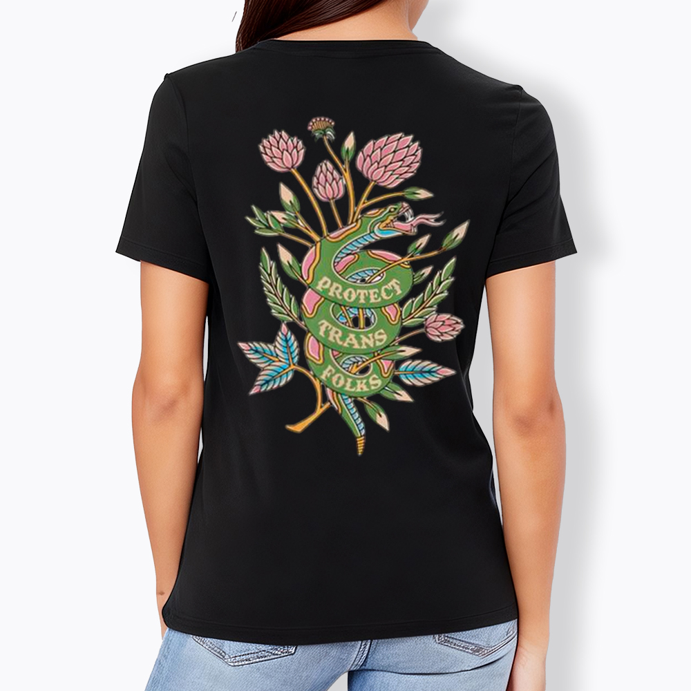 Protect Trans Folks V-Neck Classic T-Shirt