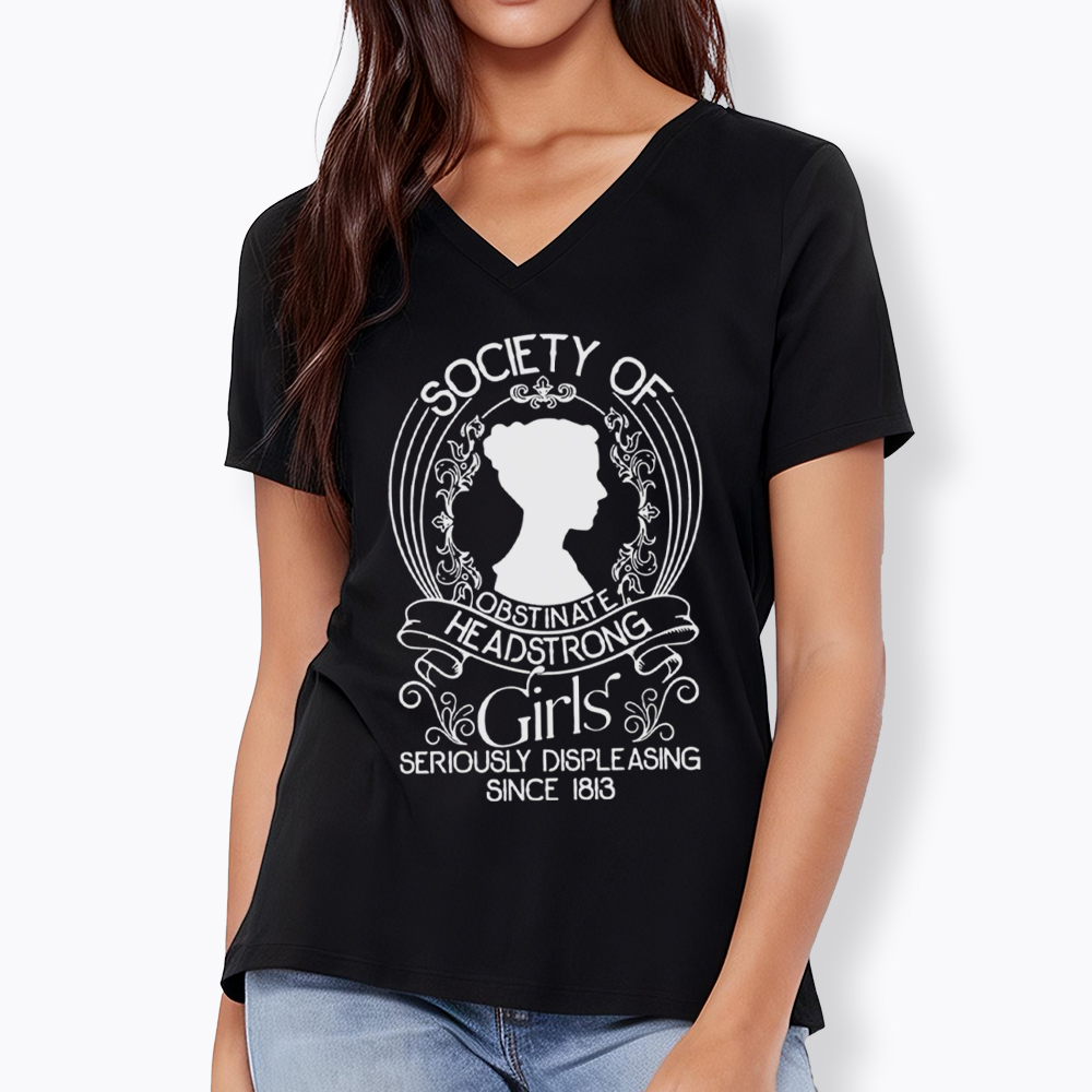 Society Of Obstinate Headstrong Girls V-Neck Classic T-Shirt