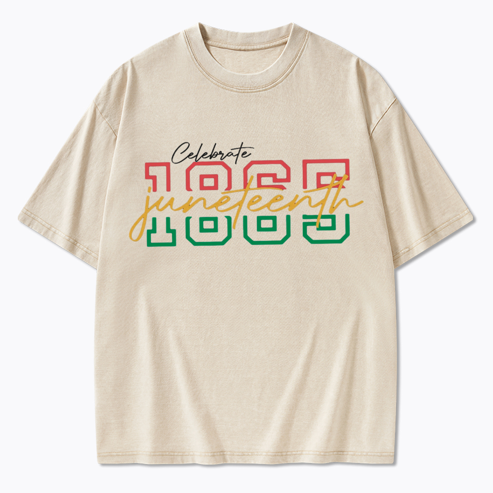 Celebrate 1865 Juneteenth Washed T-Shirt