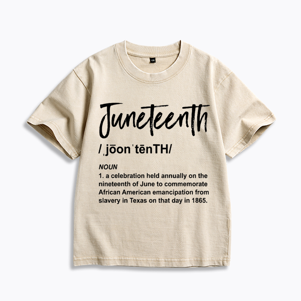 Black History Juneteenth 1865 Kids Washed T-Shirt