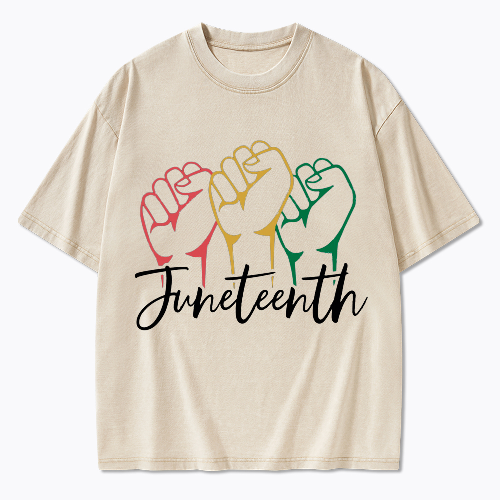 Juneteenth Black History Washed T-Shirt