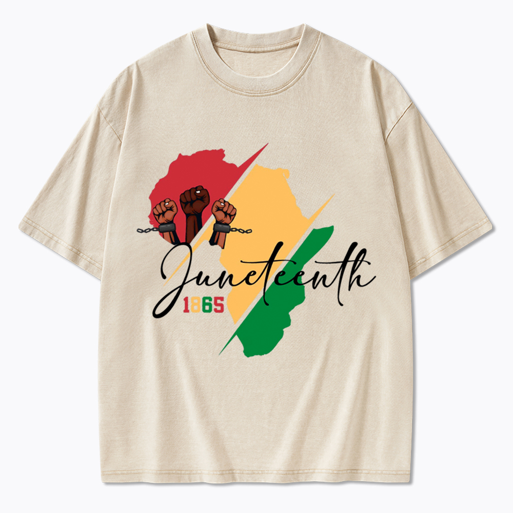 Black Culture Juneteenth Washed T-Shirt
