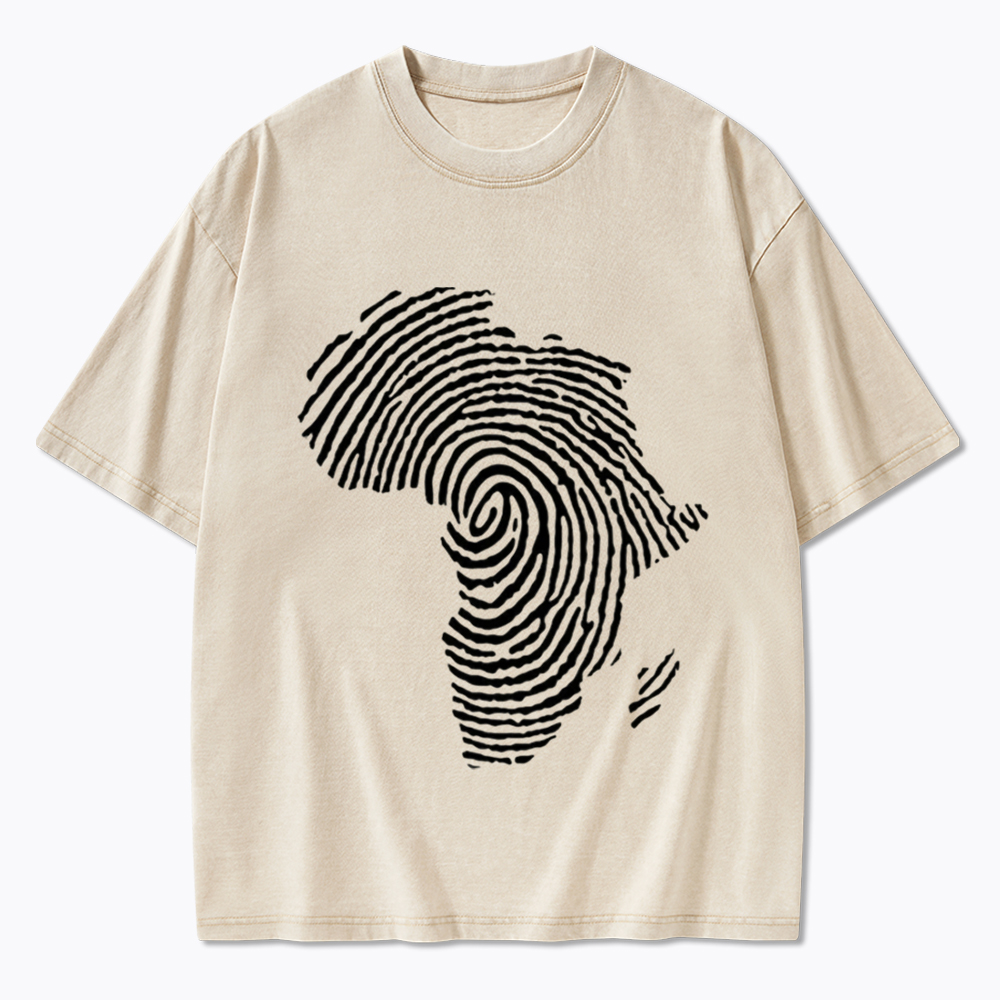 Black History African Washed T-Shirt