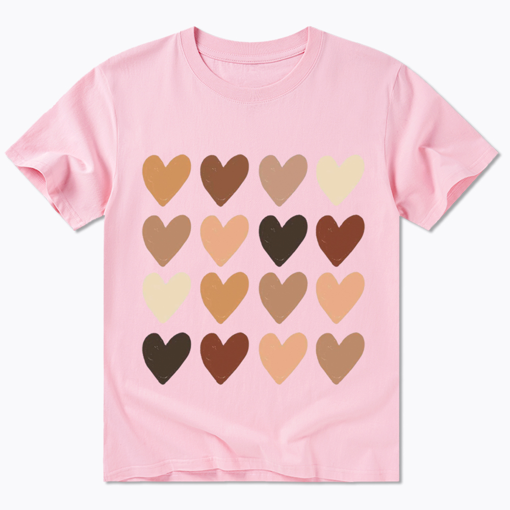 Skin Tone Hearts Racial Equality Classic T-Shirt