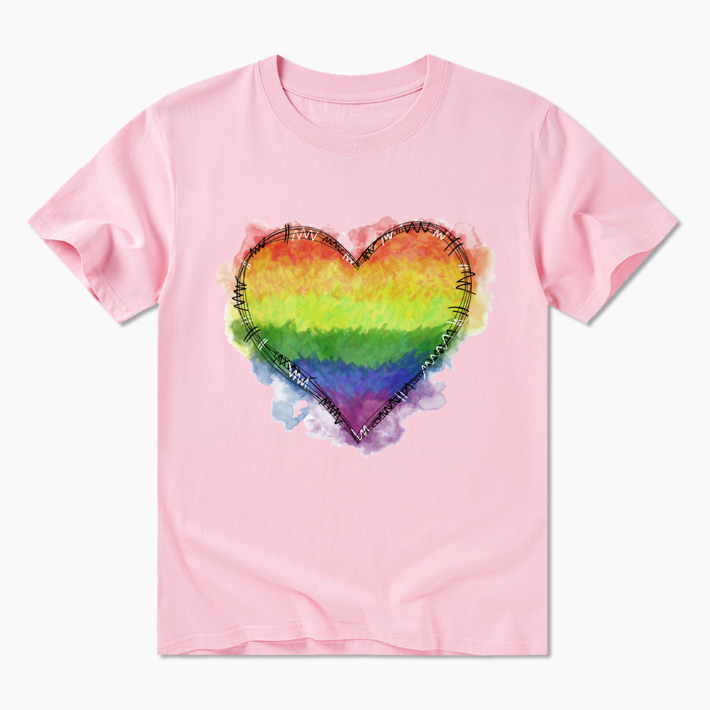 Rainbow Heart Classic T-Shirt