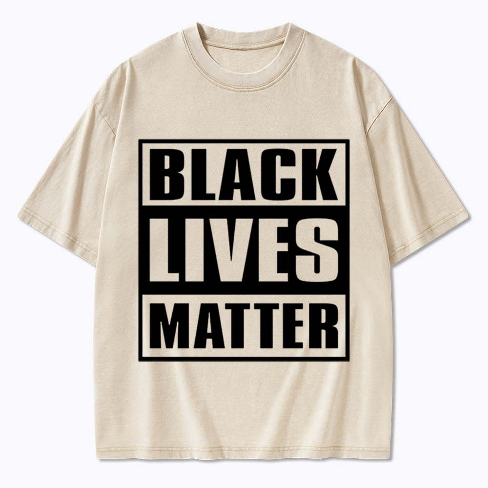 Black Lives Matter Equality Rights Washed T-Shirt