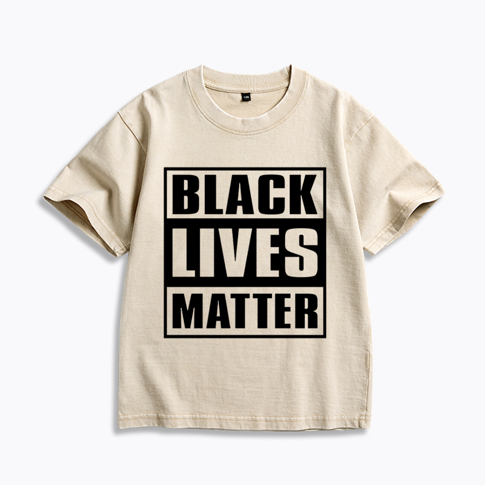 Black Lives Matter Equality Rights Kids Washed T-Shirt