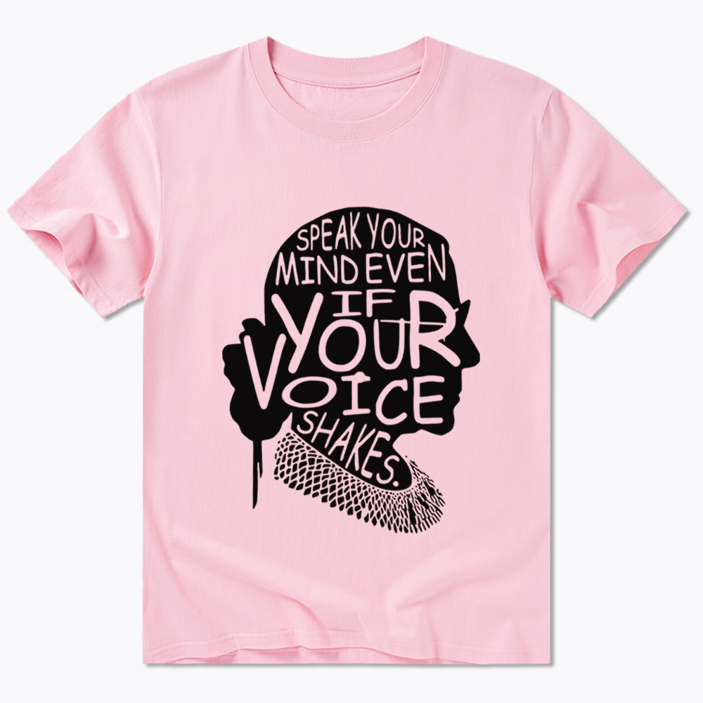 RBG Speak Your Mind Even Even If Your Voice Shakes Classic T-Shirt