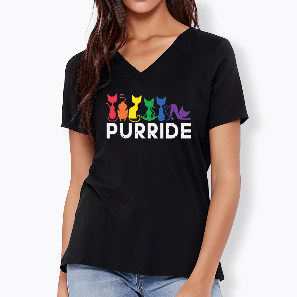 Purride Cat V-Neck Classic T-Shirt