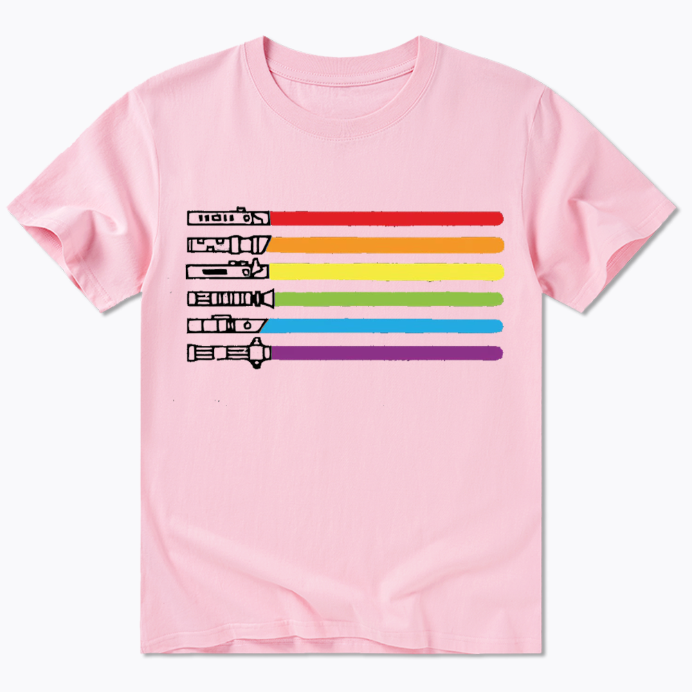 Rainbow Lightsaber Classic T-Shirt