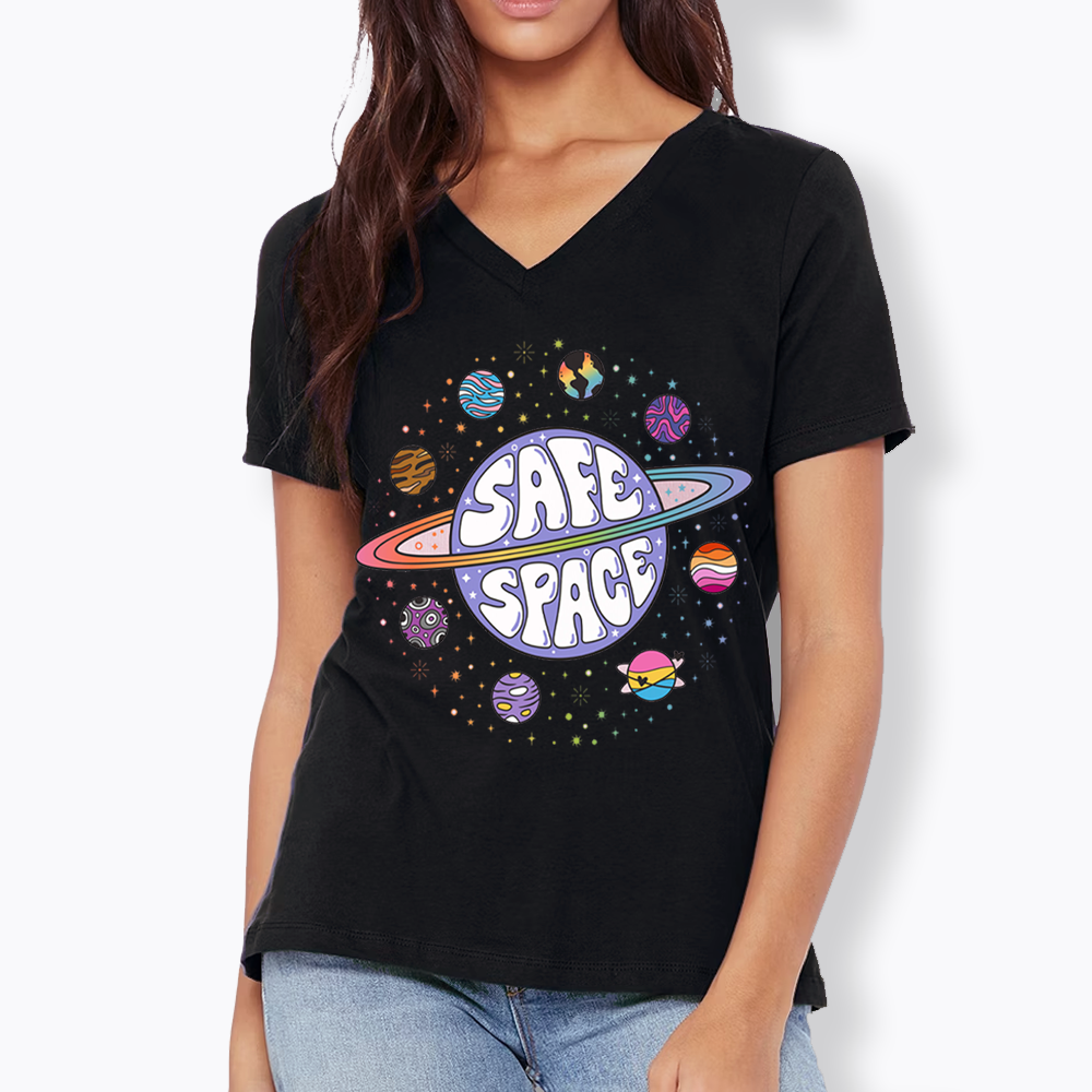 Safe Space V-Neck Classic T-Shirt