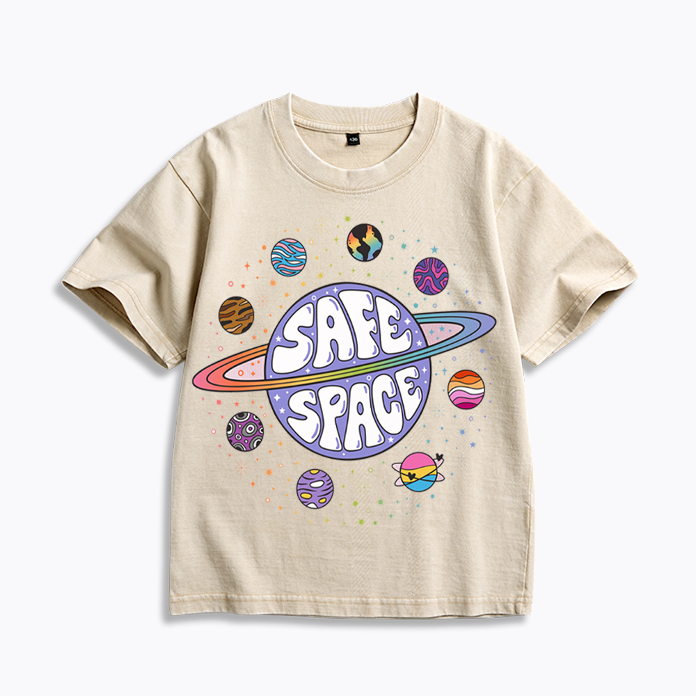 Safe Space Kids Washed T-Shirt 
