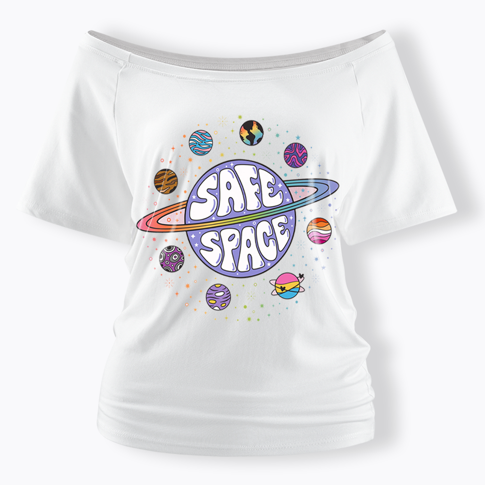 Safe Space Off Shoulder T-shirt