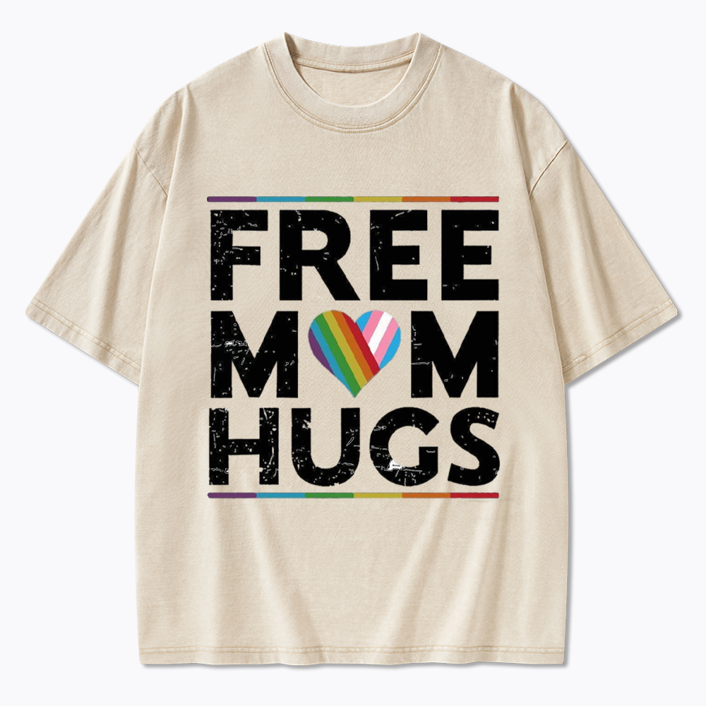 Free Mom Hugs Washed T-Shirt