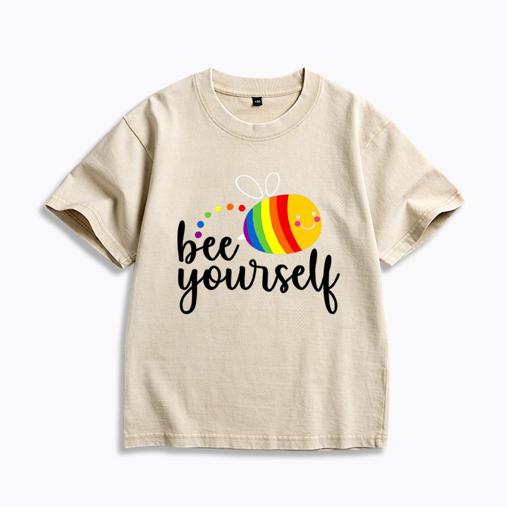 Bee Yourself Kids Washed T-Shirt 