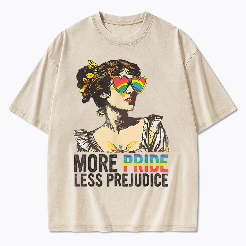 More Pride Less Prejudice Washed T-Shirt