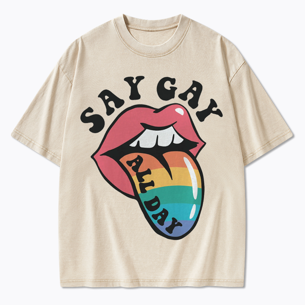Cute Pride Washed T-Shirt