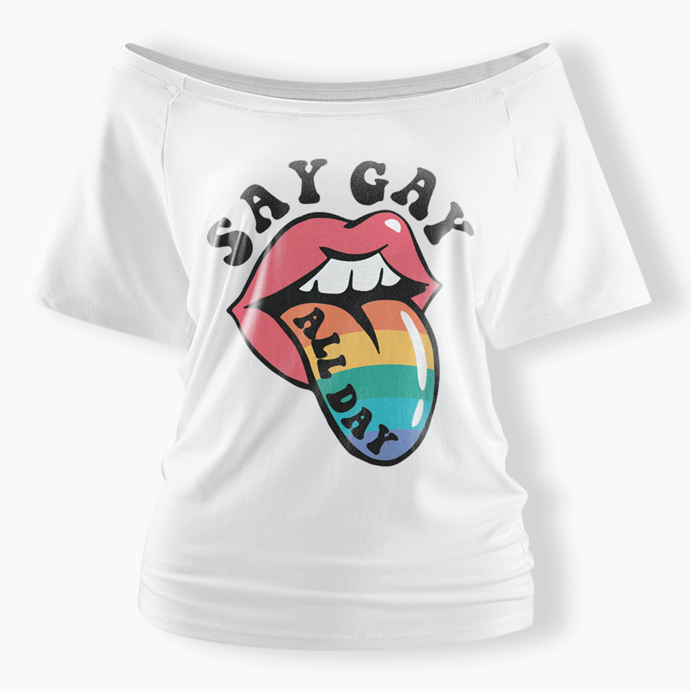 Cute Pride Off Shoulder T-shirt