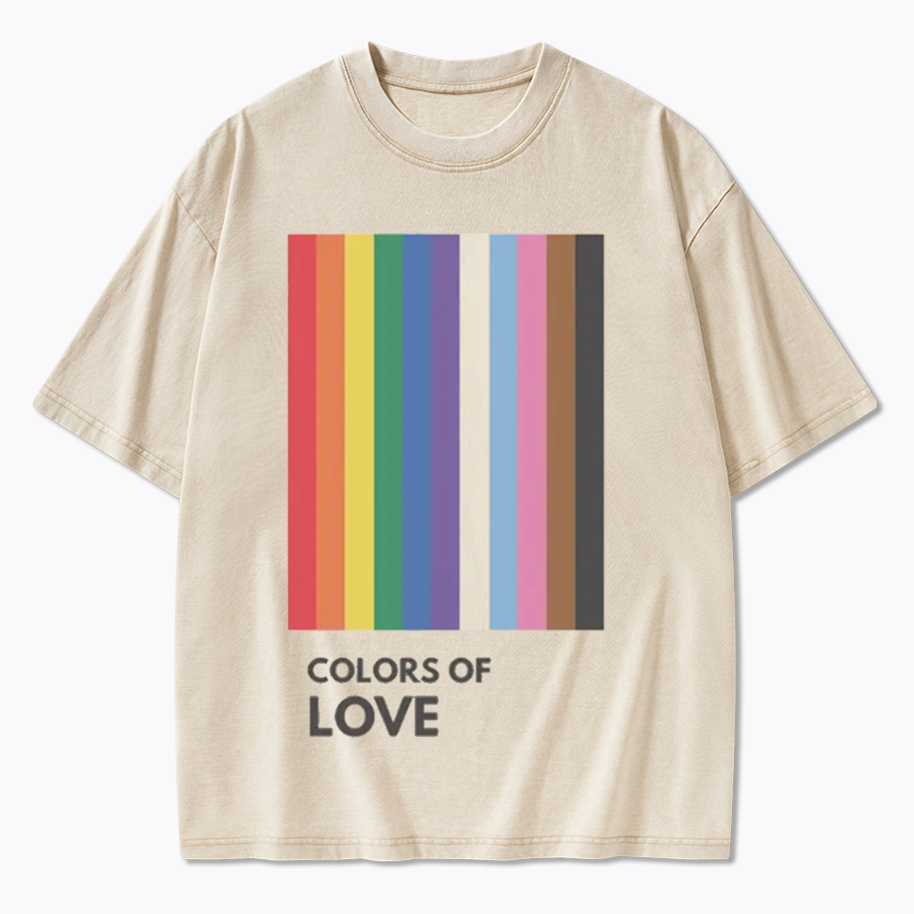 Colors of Love Washed T-Shirt