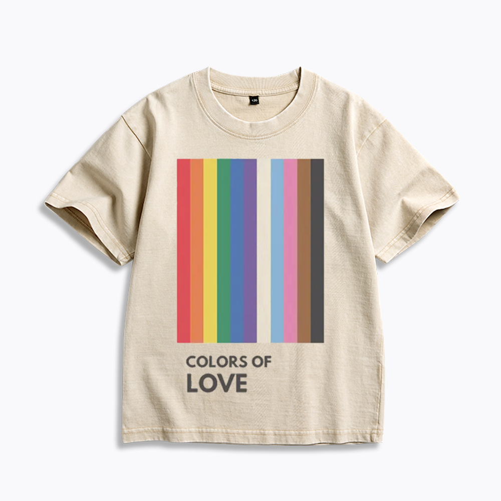 Colors of Love Kids Washed T-Shirt 